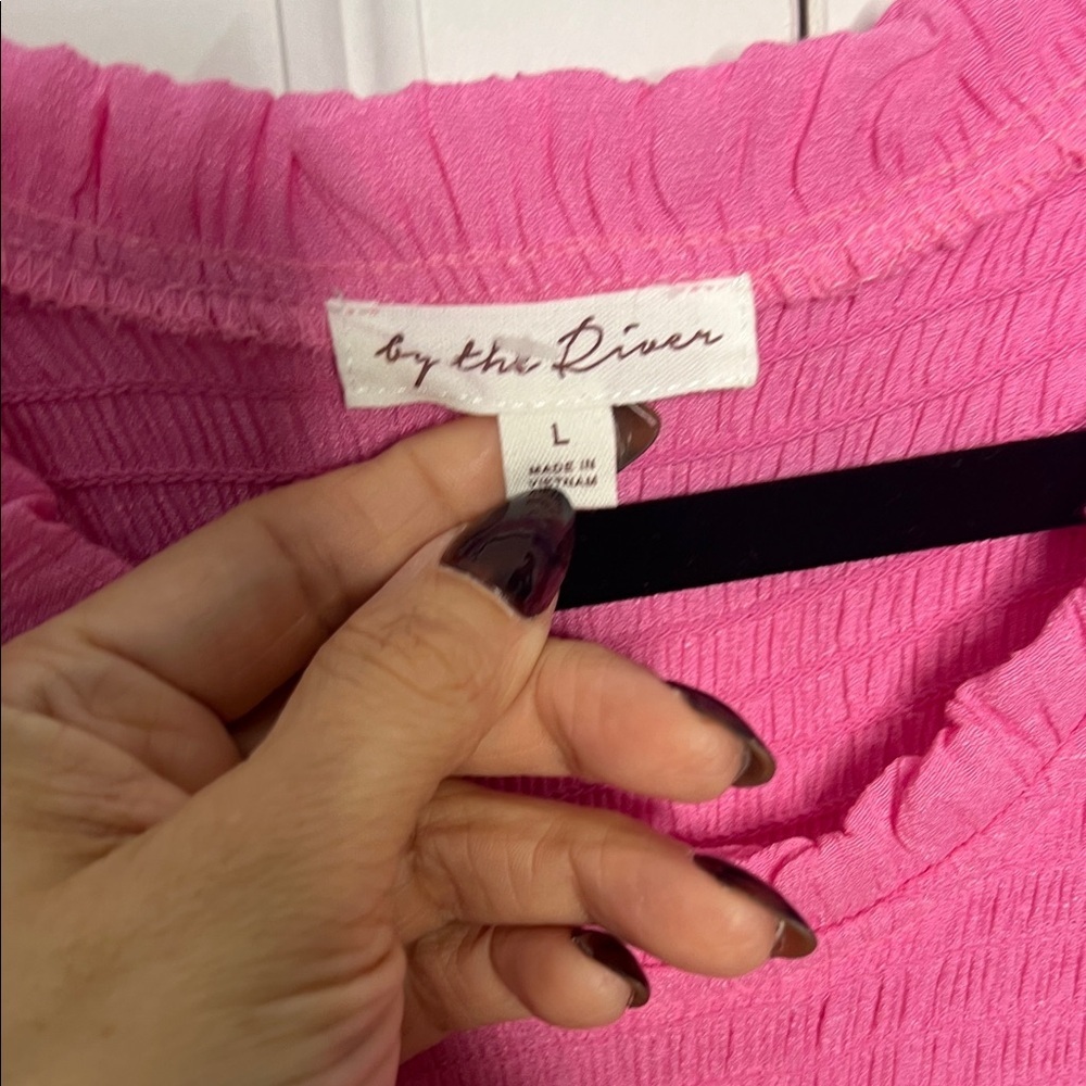Pink Ruffle Sleeve Maxi Dress - Picture 2 of 5